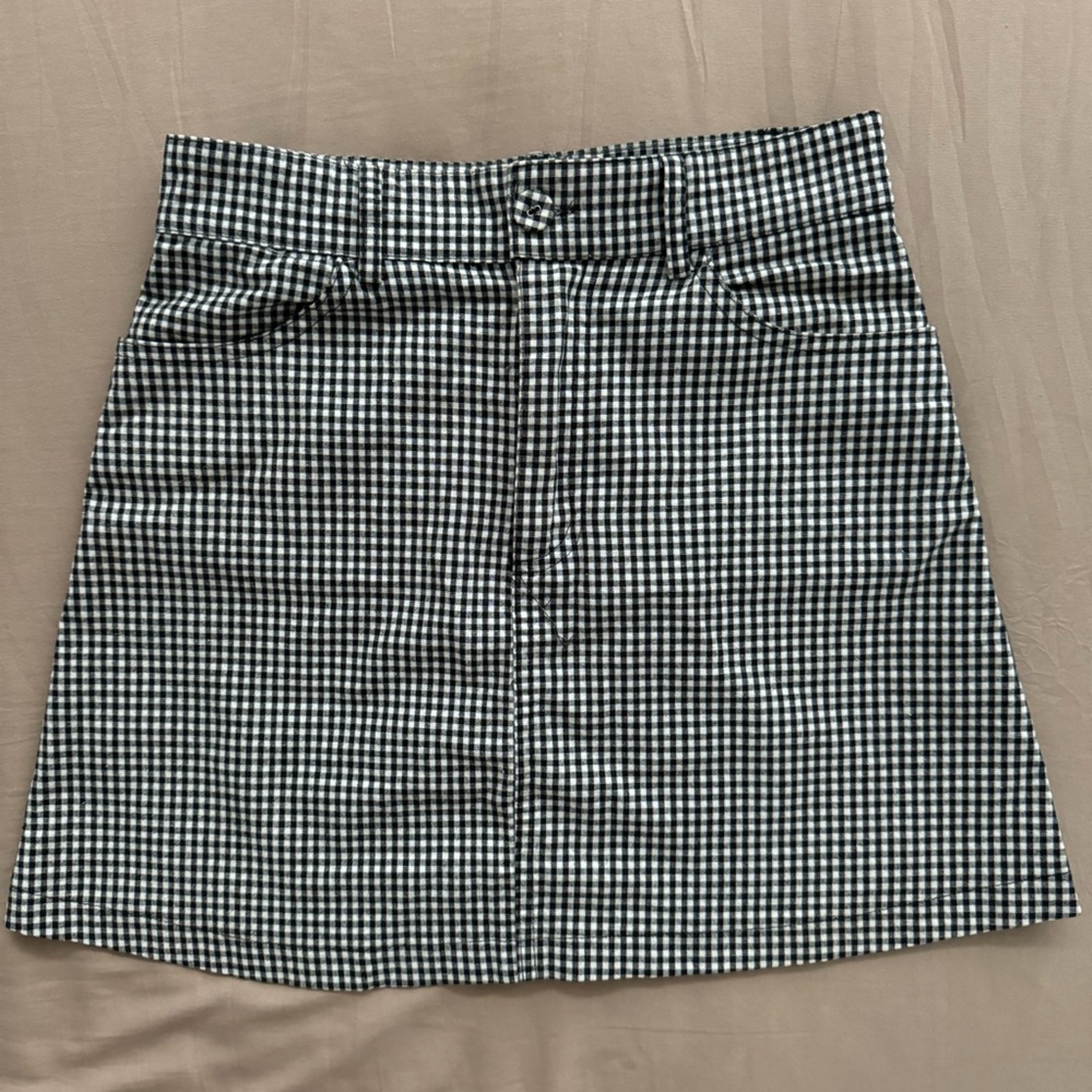 Plaid mini skirt fits XS/S